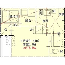 ハーモニーテラス大宝IIの物件間取画像